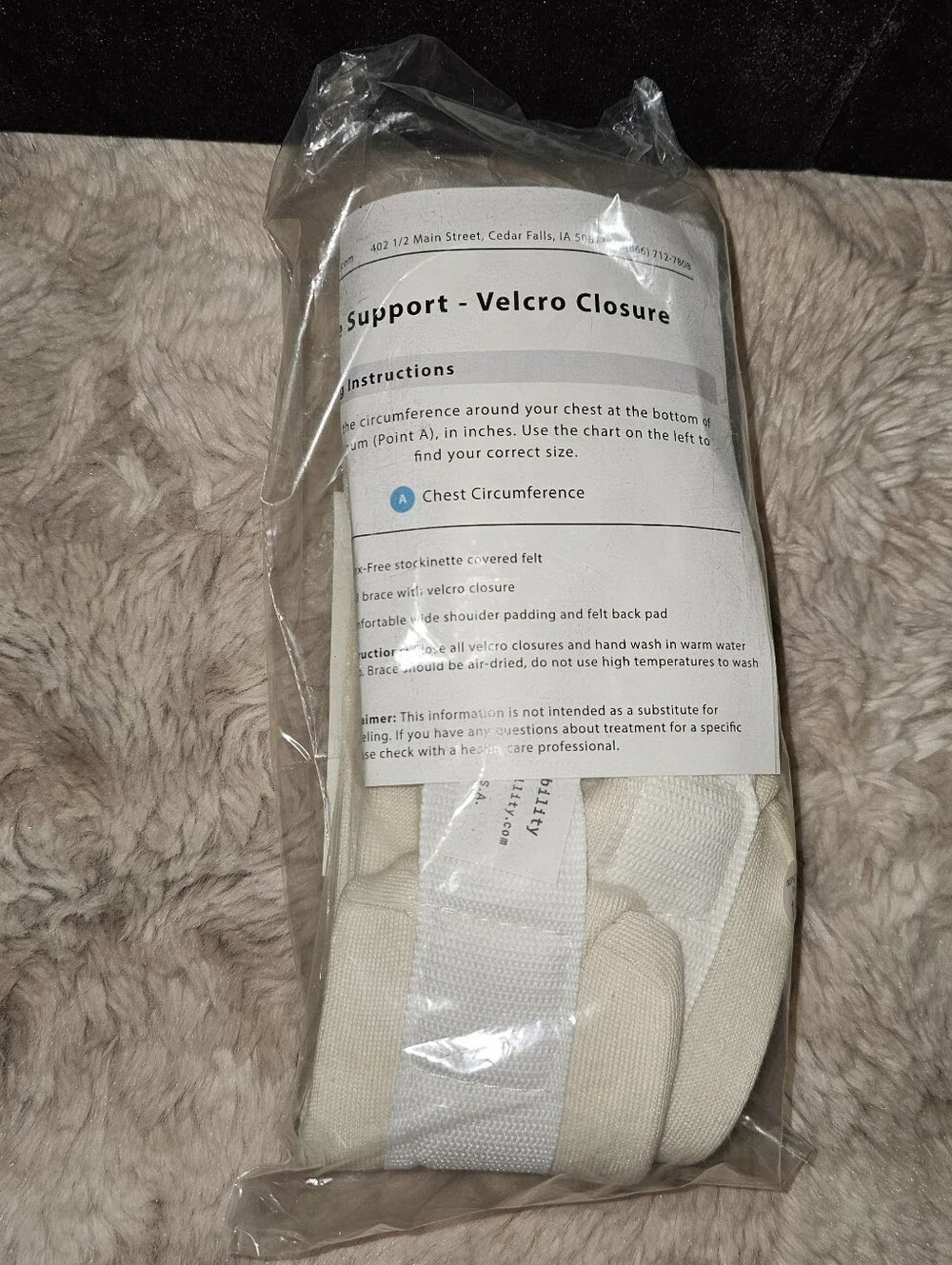 Figure 8 Clavicle & Posture Support - XL, Cream 42